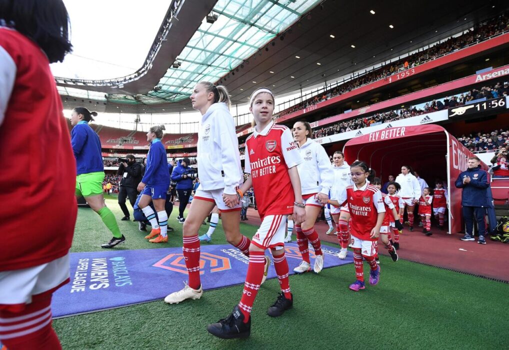 Mastercard_women's sports_ FA Women's Super League match Arsenal and Chelsea January 15, 2023 in London (Photo Alex Burstow/Arsenal FC via Getty Images)
