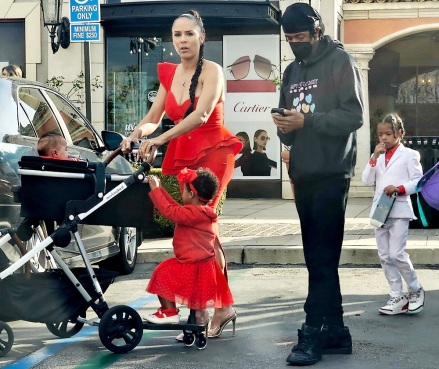Calabasas, CA  - *EXCLUSIVE*  - Nick Cannon steps out with his baby momma Brie Tiesi and their kids on Valentine's Day in Calabasas.Pictured: Nick Cannon, Brie TiesiBACKGRID USA 14 FEBRUARY 2023 BYLINE MUST READ: IXOLA / BACKGRIDUSA: +1 310 798 9111 / usasales@backgrid.comUK: +44 208 344 2007 / uksales@backgrid.com*UK Clients - Pictures Containing ChildrenPlease Pixelate Face Prior To Publication*
