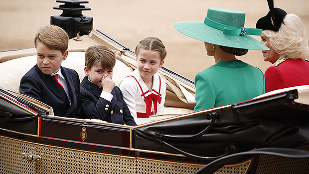 Prince Louis, 5, Hilariously Covers Face Over Manure Smell During King Charles’ Trooping The Colour