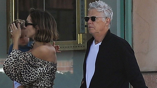 Katharine McPhee & David Foster Take Son Rennie, 2, Out For Lunch: Footage