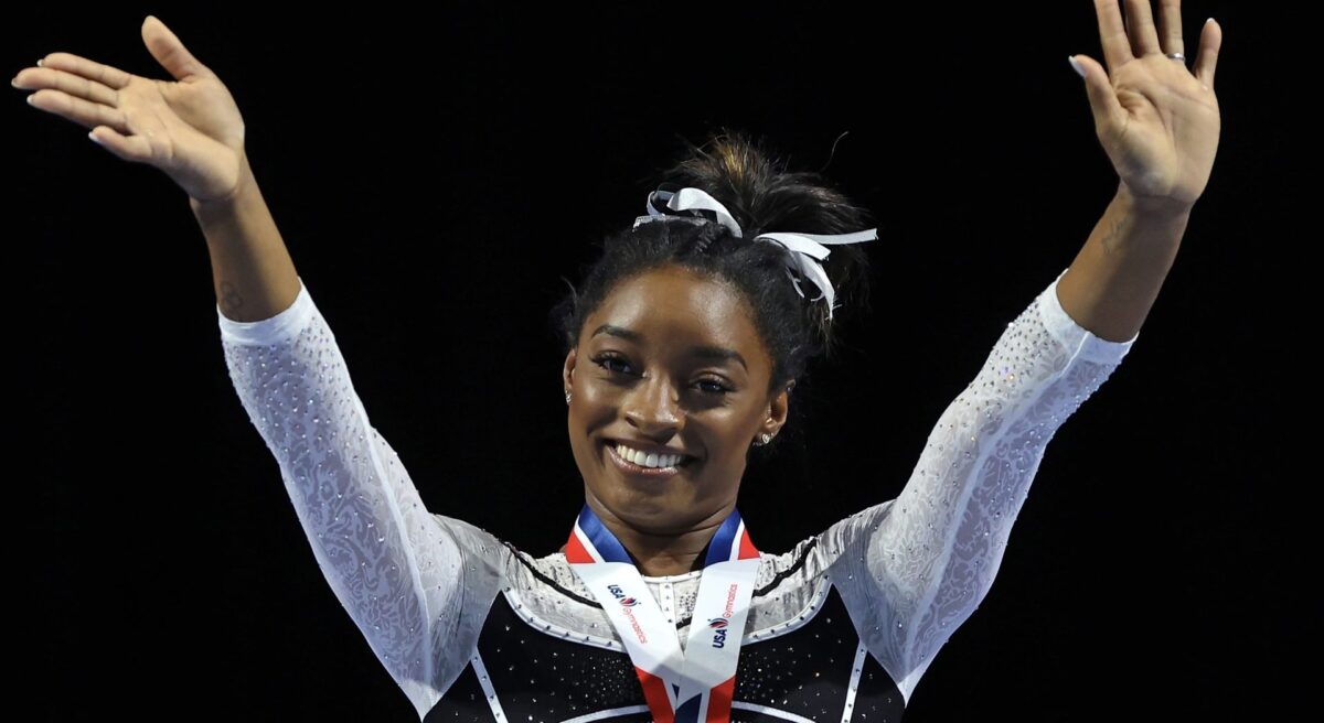 Back At It Again! Simone Biles DOMINATES As She Returns To Gymnastics After 2-Year Break