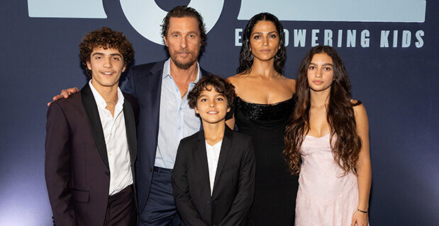 Matthew McConaughey and his wife and kids